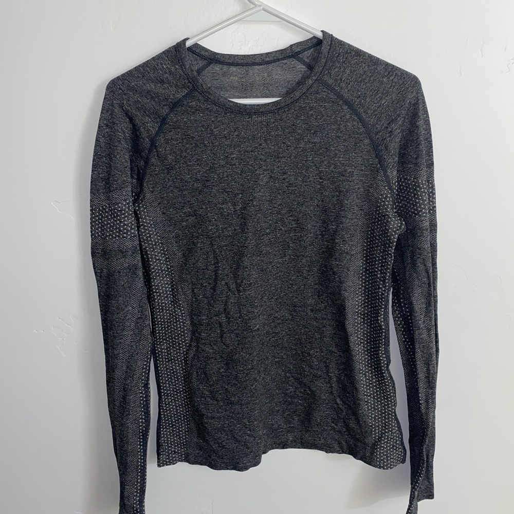 Figs Women's Gray Long Sleeve Top